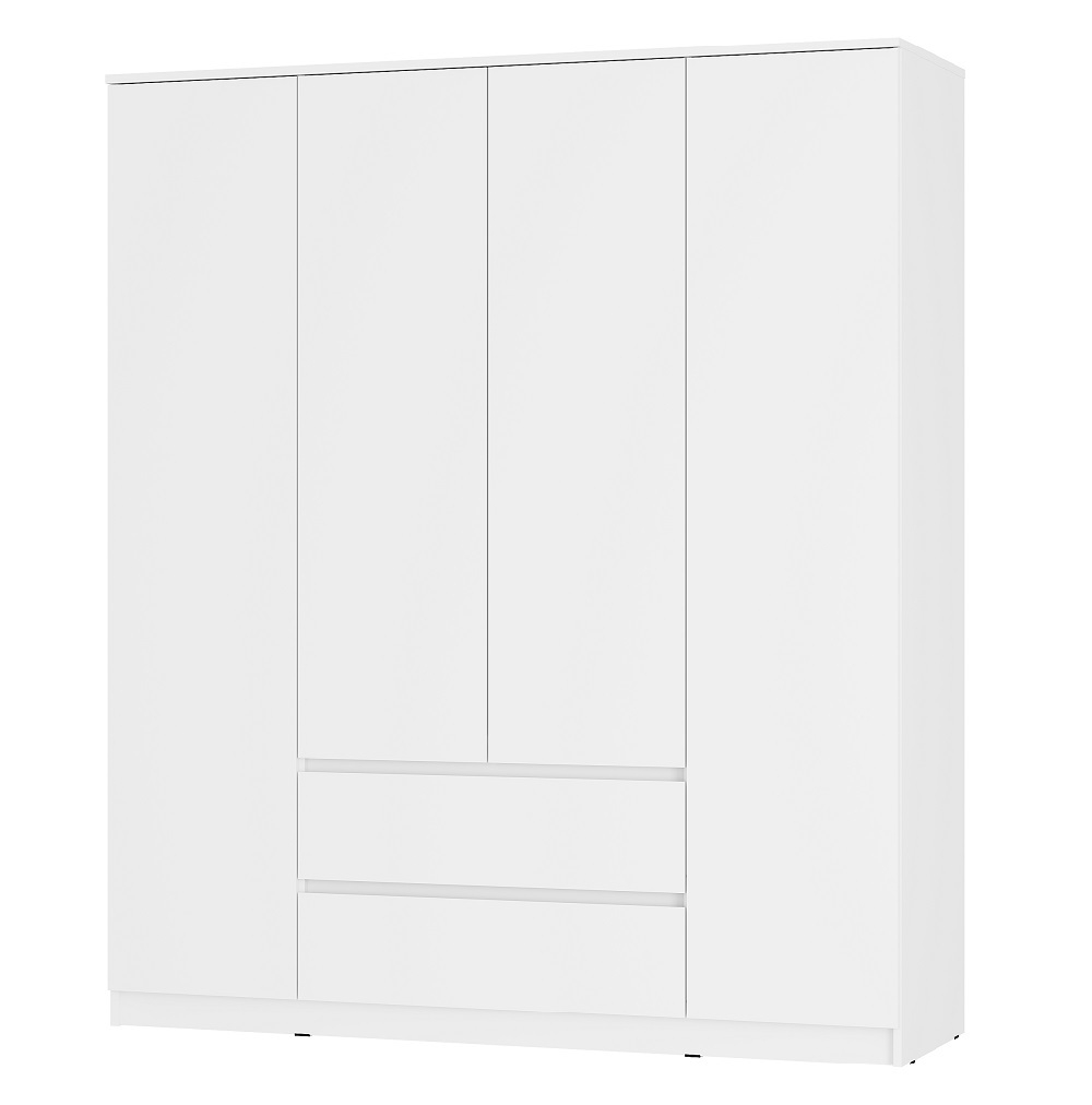 Шкаф с антресолью Симпл ШК-13, белый