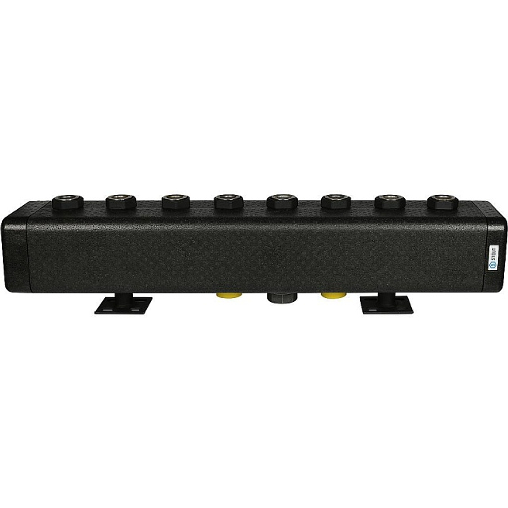 Коллектор котельной разводки STOUT DN32 - 2" на 4 контура 2" (черная сталь)