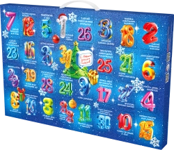 Адвент-календарь сладкий 900гр, 32 окошка