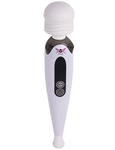 Белый, работающий от сети вибромассажёр Pixey Wand Future - 26,5 см. (Цвет: белый)