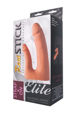 Cтрапон для двойного проникновения REALSTICK ELITE (16 см, 9,5 см) (Цвет: телесный с черным)