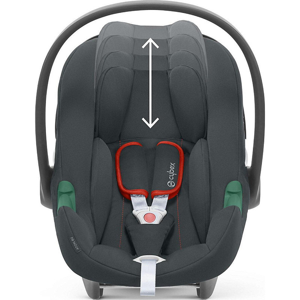 Коляска Cybex Balios S Lux TPE complete Aton B2 Steel Grey 3 в 1 Stormy Blue с дождевиками