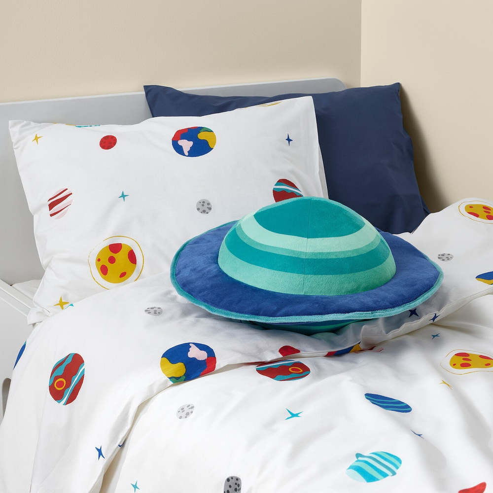 IKEA AFTONSPARV  (ИКЕА АФТОНСПАРВ)  -  Подушка, в форме планеты/голубая