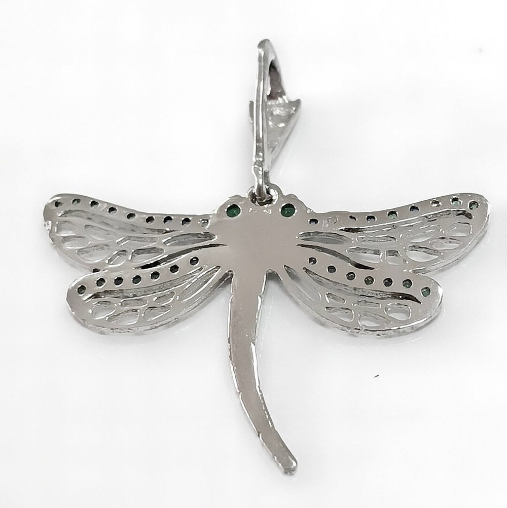 Ювелирная подвеска из серебра "Стрекоза"