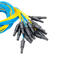 Комплект электродов для энцефалографии Эл ЭГМ (чашечковые электроды - 22 шт, электрод ушной - 2 шт, провода - 24 шт)