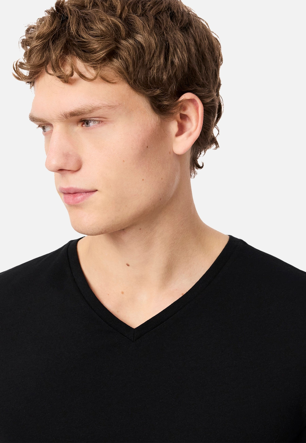 Lacoste 3 PACK - Базовая футболка - Чёрный