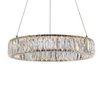 Подвесной светильник 24W 3100K 8240/40 chrome хром CRYSTAL Newport