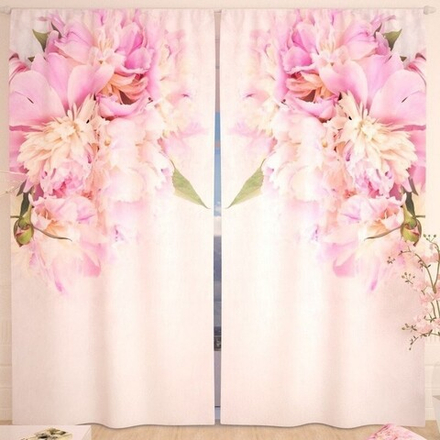 Фотошторы "РД. ЛЕТНИЙ БУКЕТ ПИОНОВ", Россия.