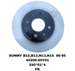 ТОРМОЗНЫЕ ДИСКИ SUNNY N14,B13 1989-1995 FR