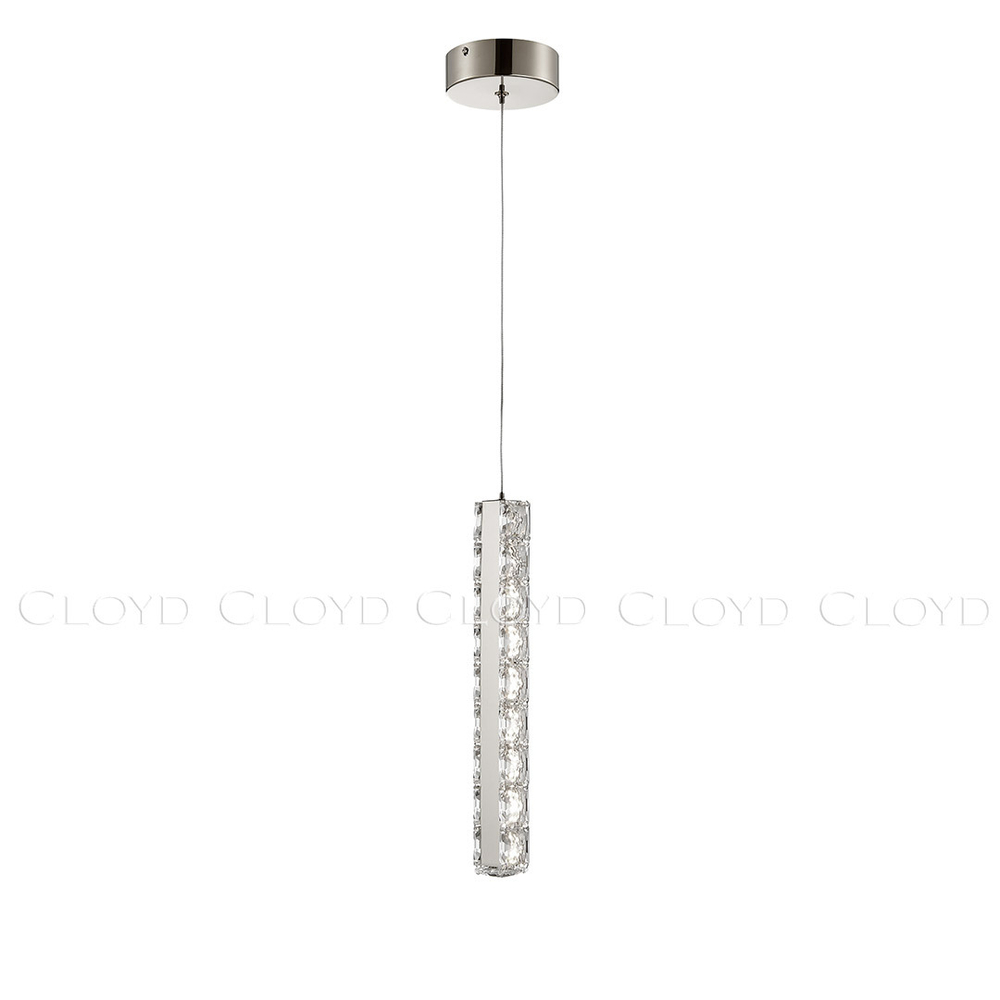 Подвесной светильник Cloyd ELATA P1 / выс. 38 см - хром (арт.11559)