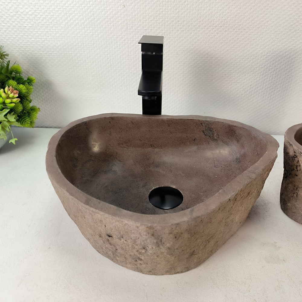Раковина из речного камня ПАРА! RS-65361 41*33*14 0865