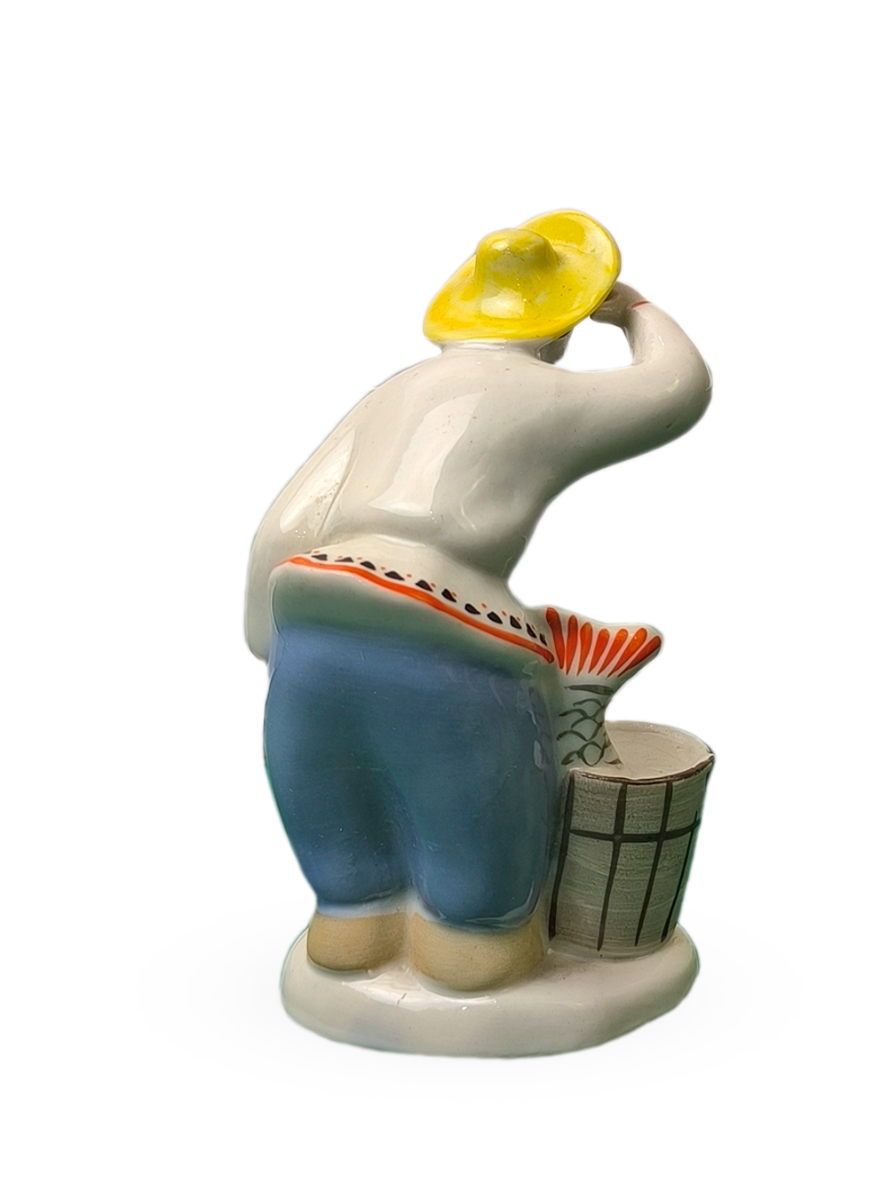 &&& Фарфоровая статуэтка "Рыбак летом" (Полонне ЗХК)