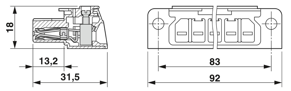 0716200 - HCC 4-F BK - Гнездовая вставка