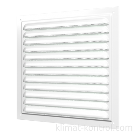 Решетка 150*150 1515МЭ ivory вентиляционная с покрытием полимерной эмалью с сеткой ERA Сталь title=