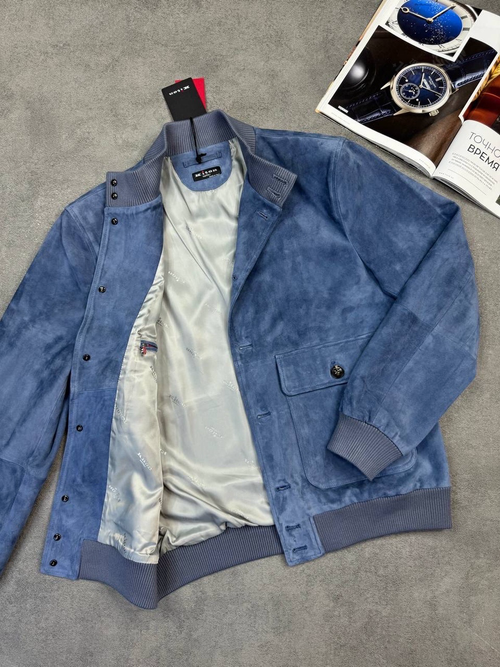 Кожаный бомбер Kiton