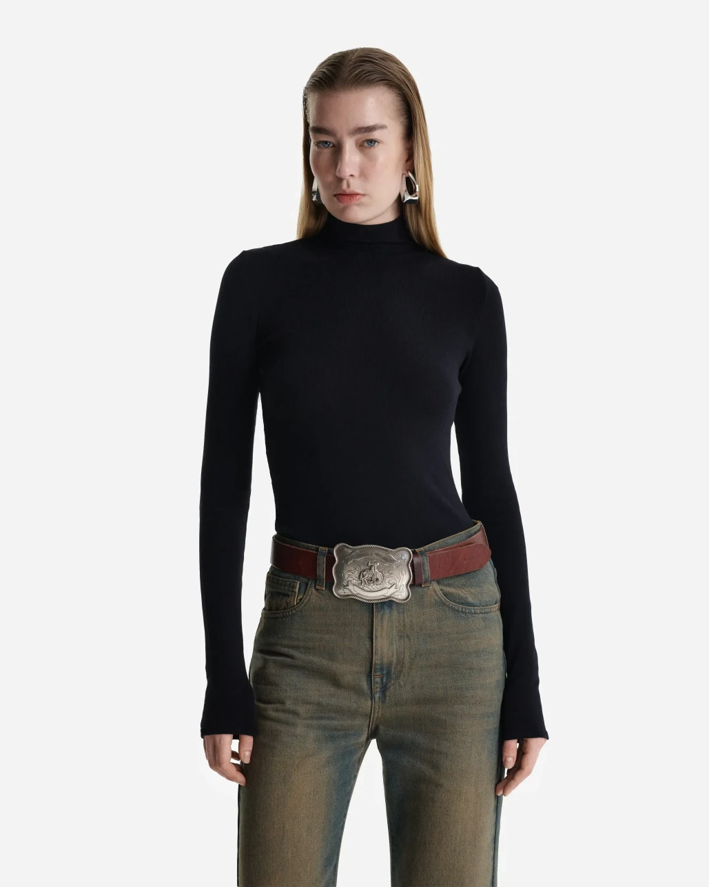 Вязаная водолазка