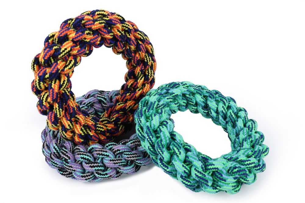 Nunbell игрушка для собак кольцо плетёное