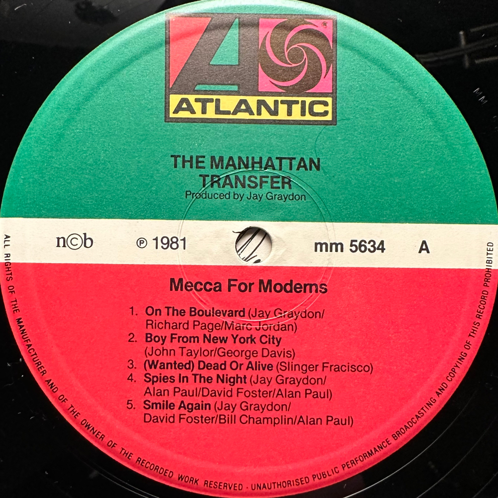 The Manhattan Transfer - Mecca For Moderns (Норвегия 1981г.)