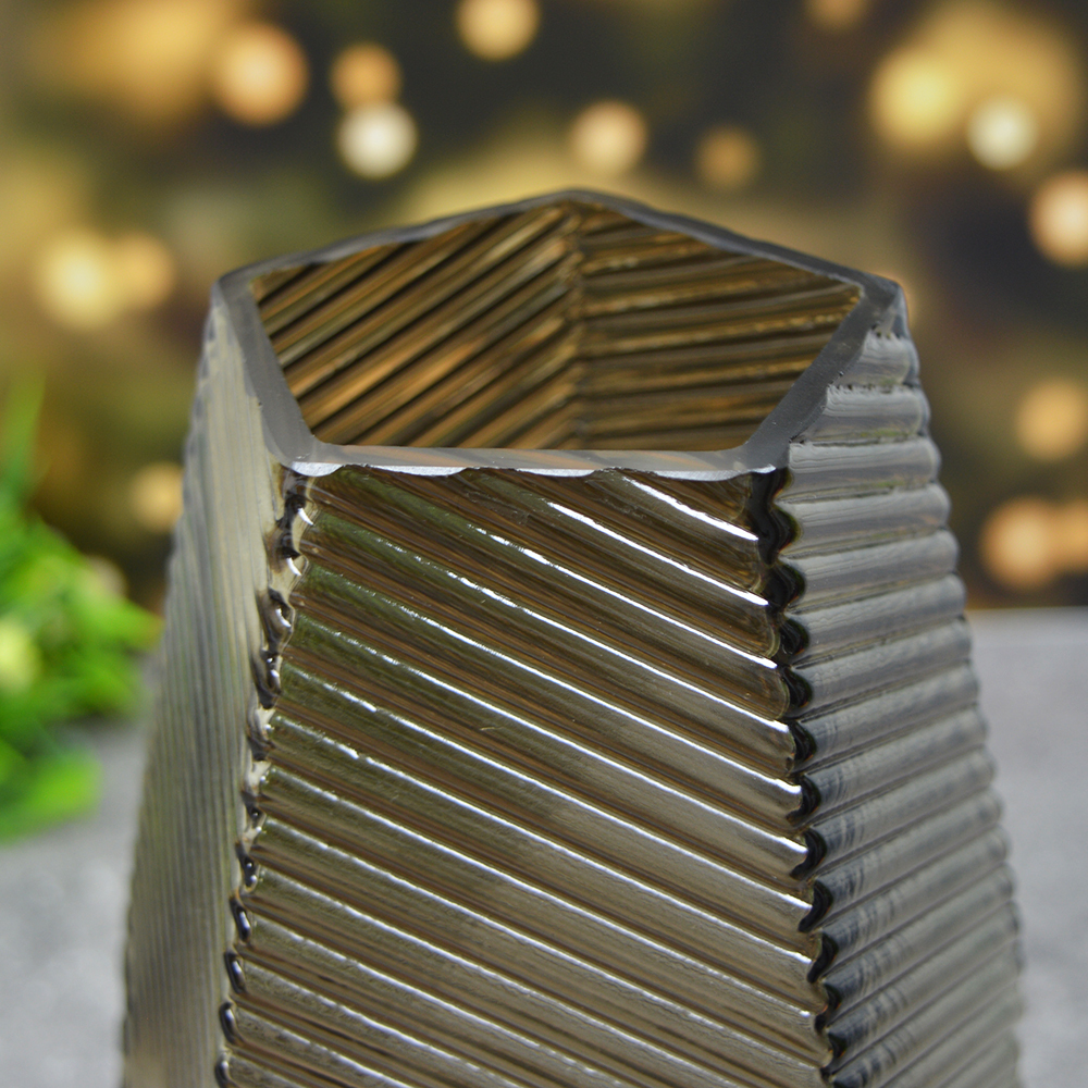 Ваза для цветов "Геометрия" 8*9,5*28,5см, 6763