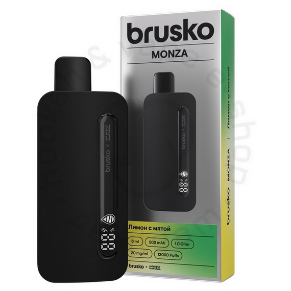 ЭСДН Brusko Monza by CRZ 12 000 "Лимон с мятой" (Lemon Mint)