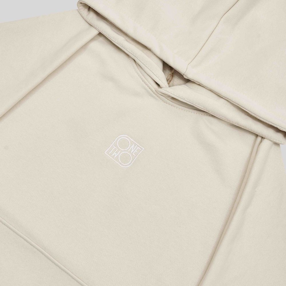 Худи One Two Logo Turtledove бежевый