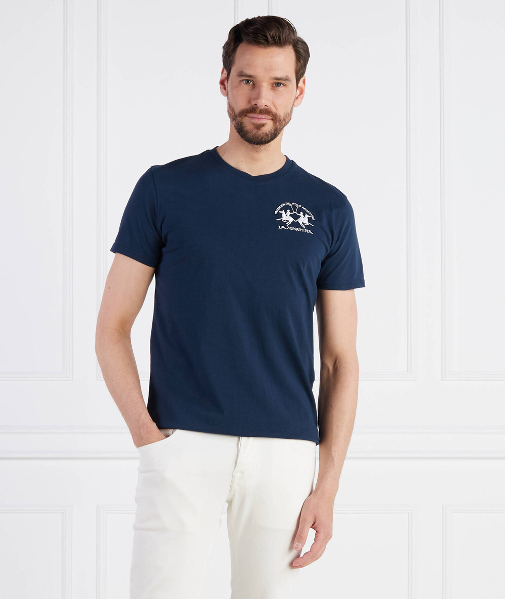 Футболка La Martina - темно-синий(VMR009 JS206)