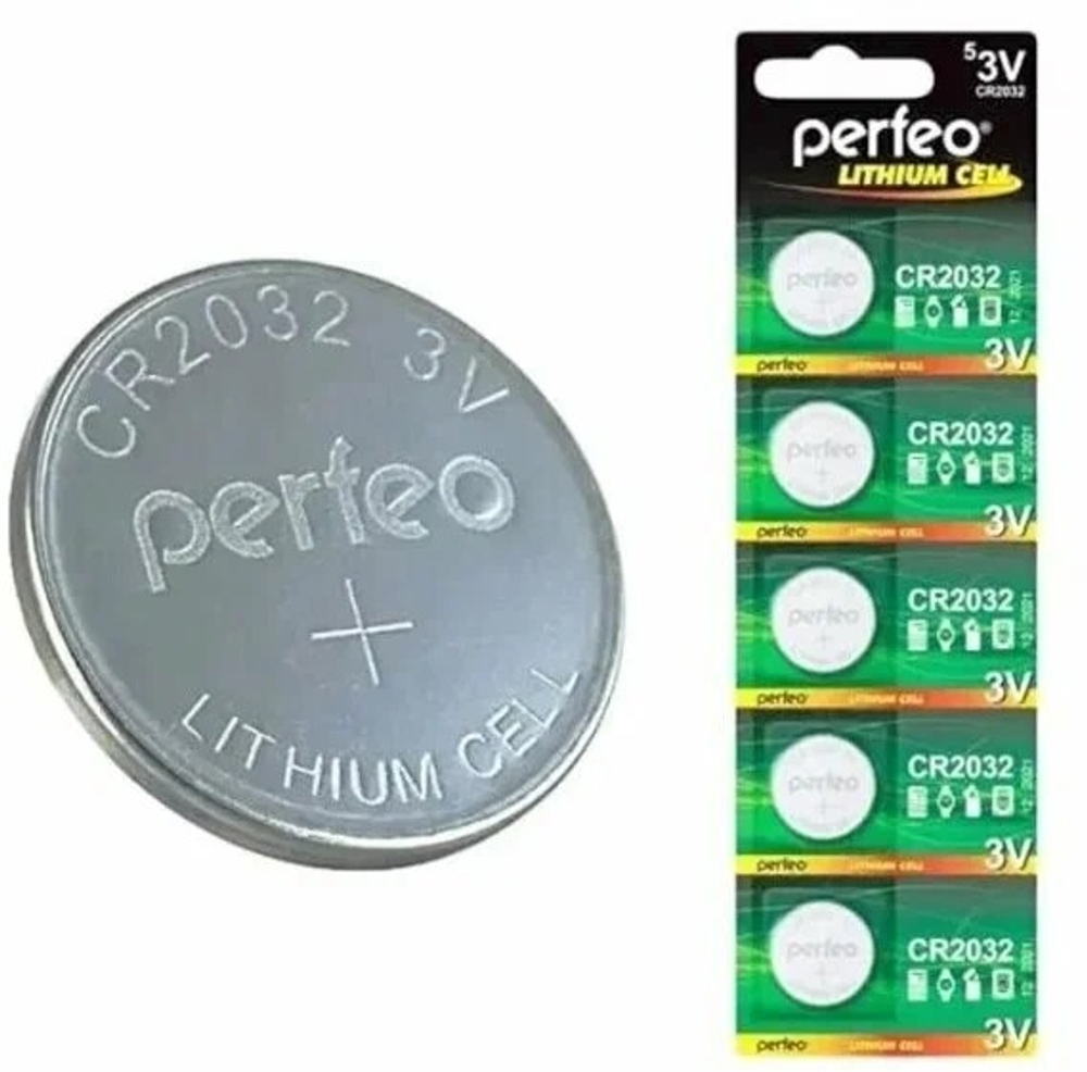Литиевый элемент питания Perfeo CR2032