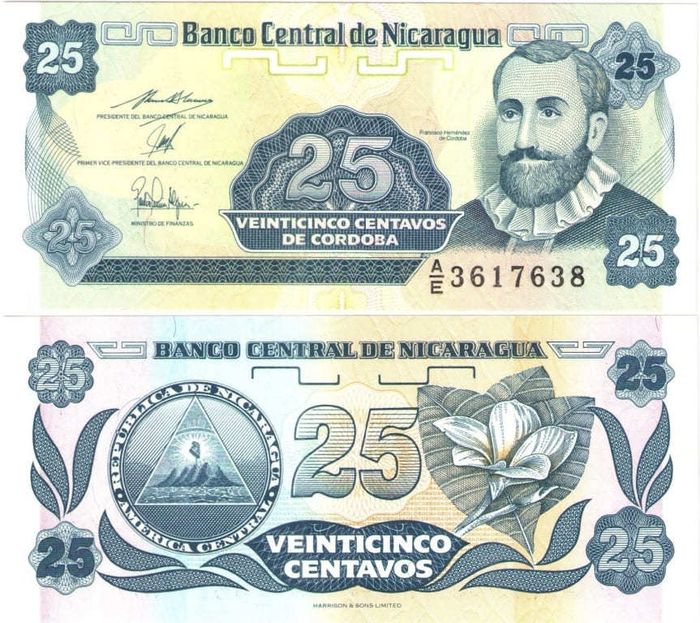 25 сентаво 1991 Никарагуа
