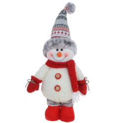 GAEM Игрушка набивная "Снеговик", L19 W12 H50 см, 2в.