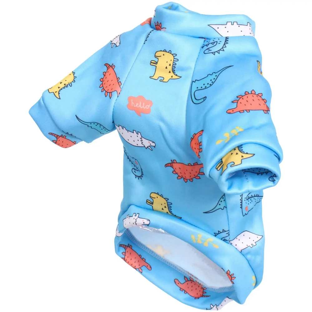 Кофта - толстовка для мелких пород собак «BRO Style», принт динозаврики, р L