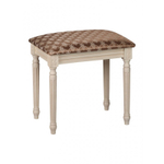 Банкетка "Римская" 350х490 дуб бежевый коричневая патина/жаккард кремовый РМ49/РБК49БК