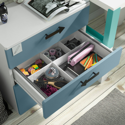 IKEA JÄTTEBJÖRN  (ИКЕА ЙÄТТЕБЙÖРН)  -  Органайзер, белый/серый, 50x35x9 см