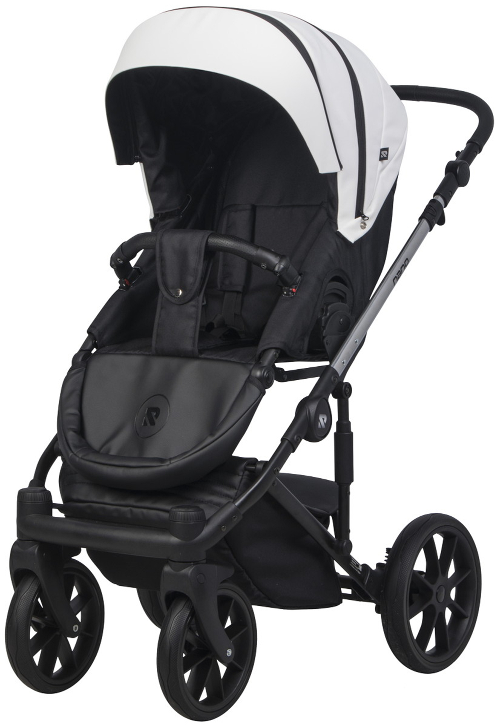 Детская коляска Riko Nano Thermo Ecco 3 в 1 с автокреслом Rant Cruise Black 02 White (белый)