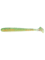 Приманка силиконовая Keitech Swing Impact 4.5" #417 Gold Flash Minnow, 3 упаковки по 6 штук