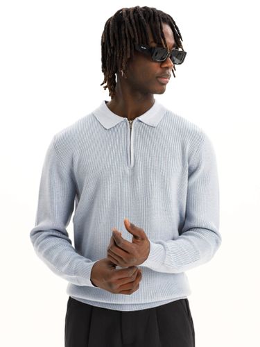 Джемпер поло на молнии мужской