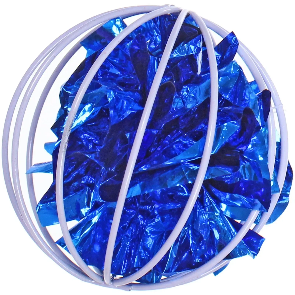 Игрушка - мячик для кошек «ИГРУЛИК», шуршалка, цвет синий, d - 6см