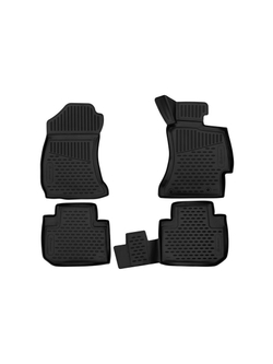 Коврики в салон для SUBARU Forester, 2012 - 2018, правый руль 4 шт. (полиуретан) ELEMENT3DA0N014210