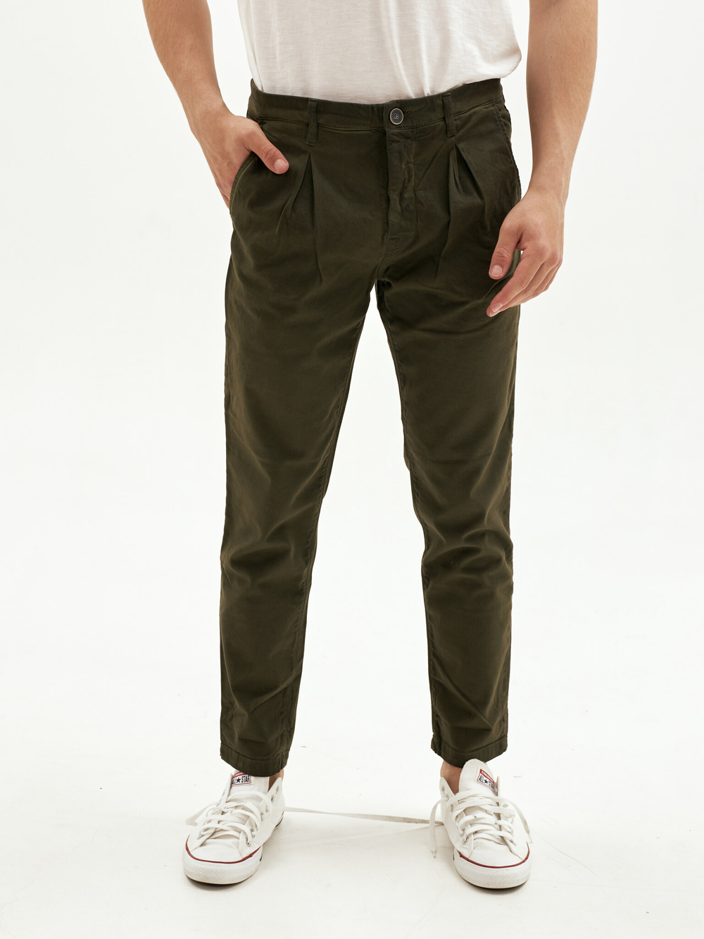 Брюки чинос The.Nim Standard Faded Moss Cotton