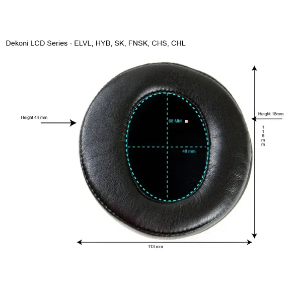 Dekoni Audio Fenestrated Sheepskin Ear Pad Set for Audeze LCD