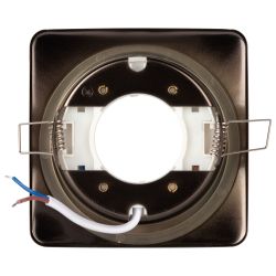 Светильник встраиваемый ЭРА KL71 SN /1 (к) под лампу GX53 сатин никель термокольцо в комплекте | Встраиваемые светильники Для ламп GX53