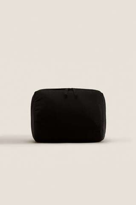 ZARA HOME БОЛЬШАЯ СУМКА ДЛЯ ТУАЛЕТНЫХ ПРИНАДЛЕЖНОСТЕЙ, ЧЕРНЫЙ