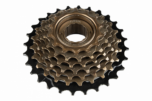 Трещотка XH-FW-07 XUHUA 7 скоростей, 14-28 зубьев, черно-коричневая