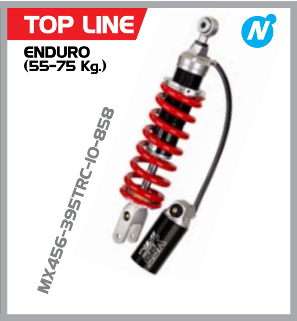 MX456-395TRC-10-858. Rear shock absorber YSS, 395mm, For Honda CRF250-300 all L-M-Rally