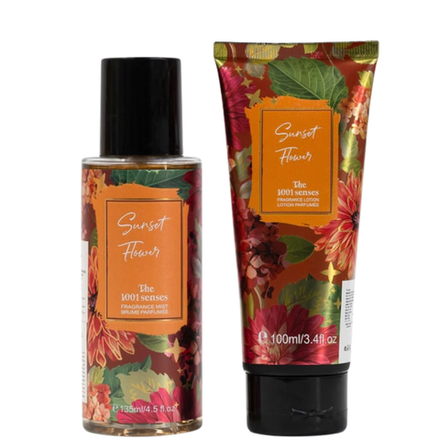 Набор Sunset Flower The 1001 Senses (лосьон 100 мл и спрей 135 мл)