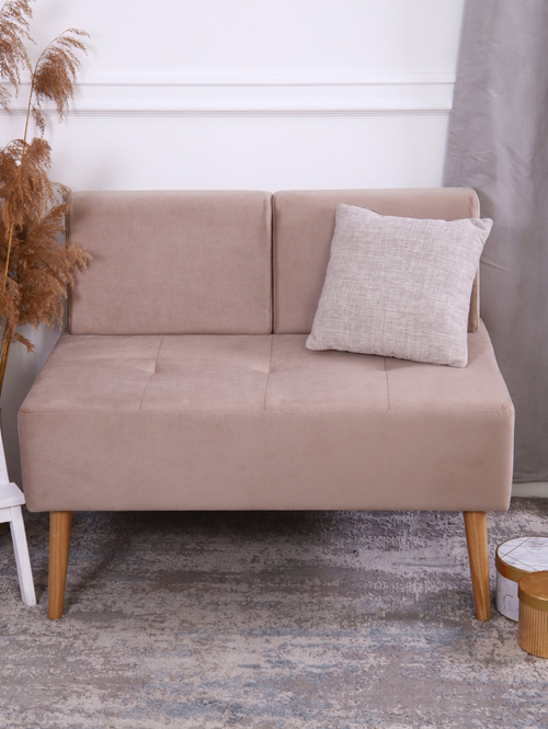 Диван "Twist" антивандальный велюр Beige. Для кухни, прихожей, салона красоты, офиса. 100х67х80 см