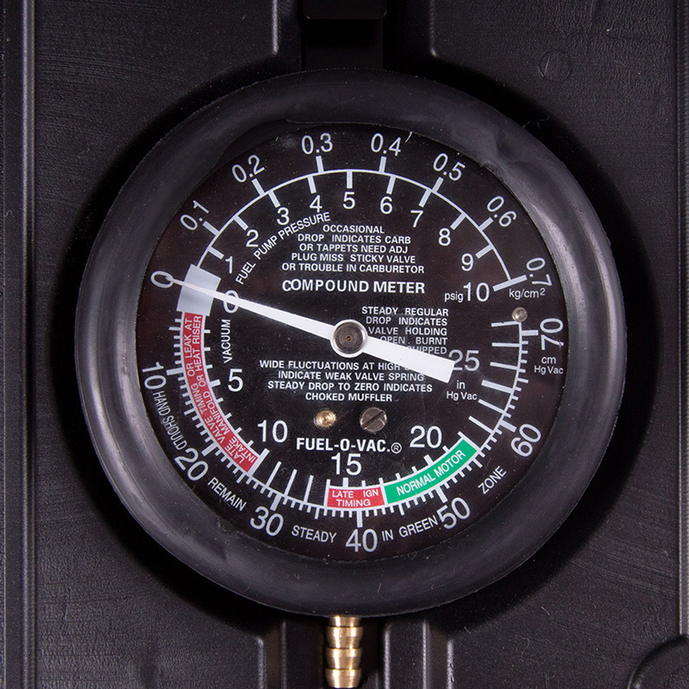 AFFIX (AF12030003C) Вакуумметр, от -1 до 1 бар, комплект адаптеров, кейс, 5 предметов