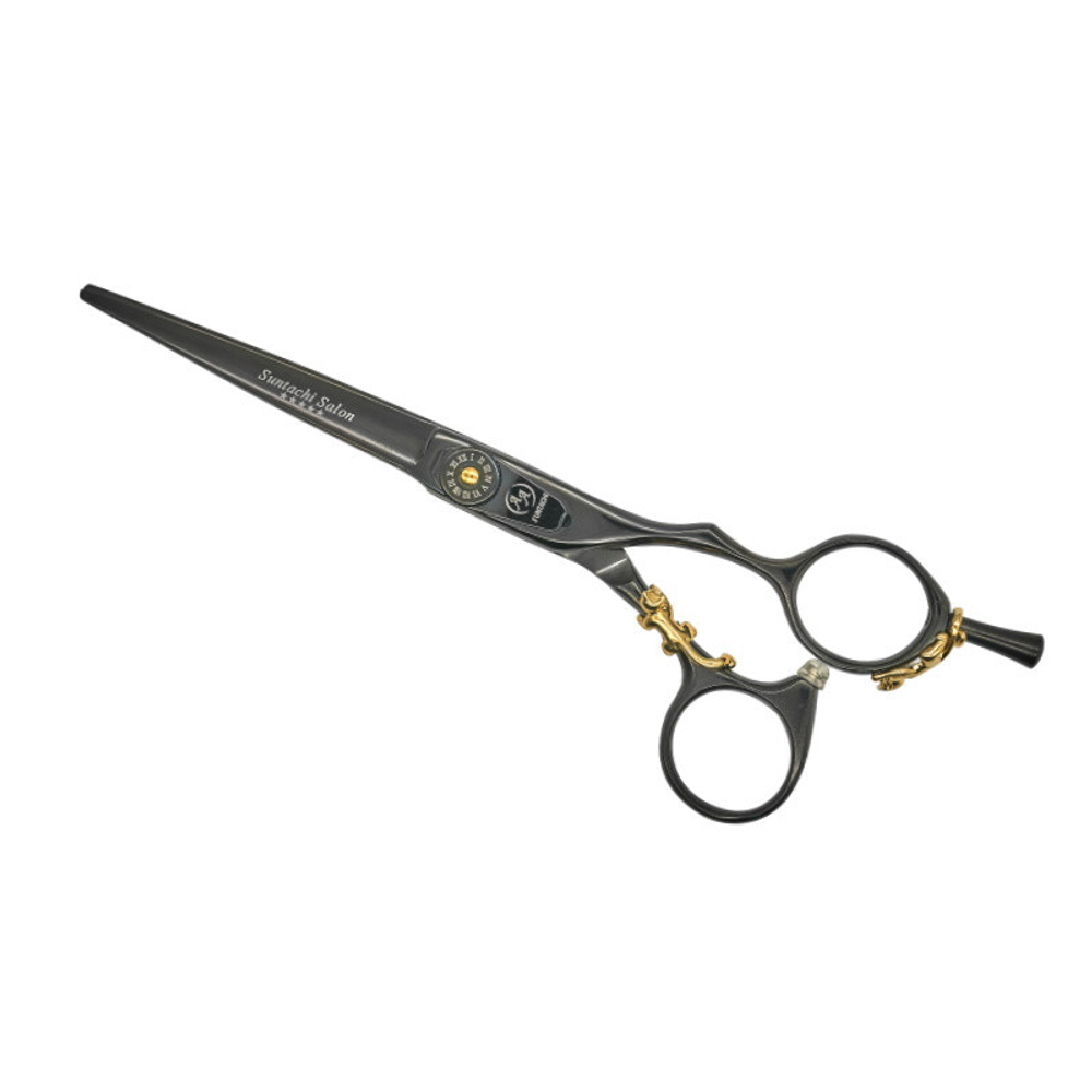 Парикмахерские ножницы Suntachi Salon Design 09-55 Kitty Black +5 класс