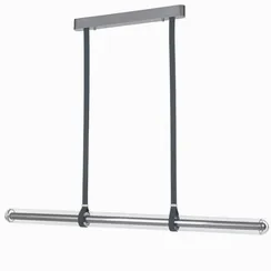 Подвесной светильник Aegis Line 150 см, серебристый, прозрачный