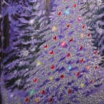 Пакет подарочный «Искристая ёлочка» 31*42*12 см, микс