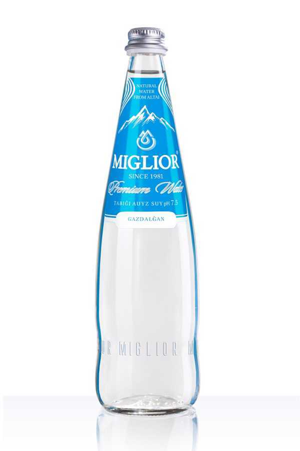 Вода Miglor газированная, Glass 0,75 л.